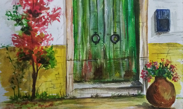 The back door