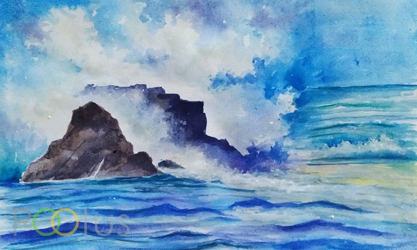 Wave. Painted in 2020