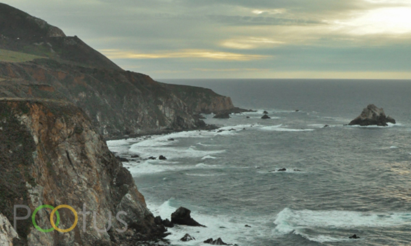 Sunset at Coastal California from Big Sur, USA