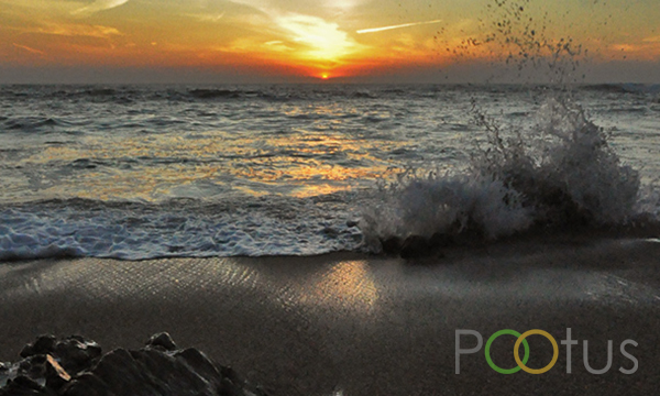 Beautiful sunset on Pacific Ocean, Coastal California, USA
