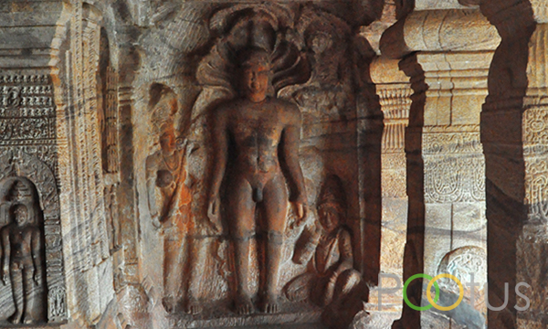 Jain Cave. Cave temples of Badami, Karnataka, India