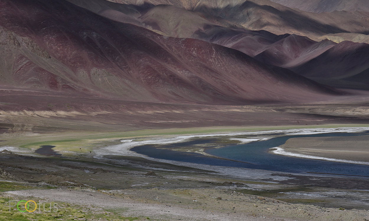 Magical light and shadow on Indus river valley