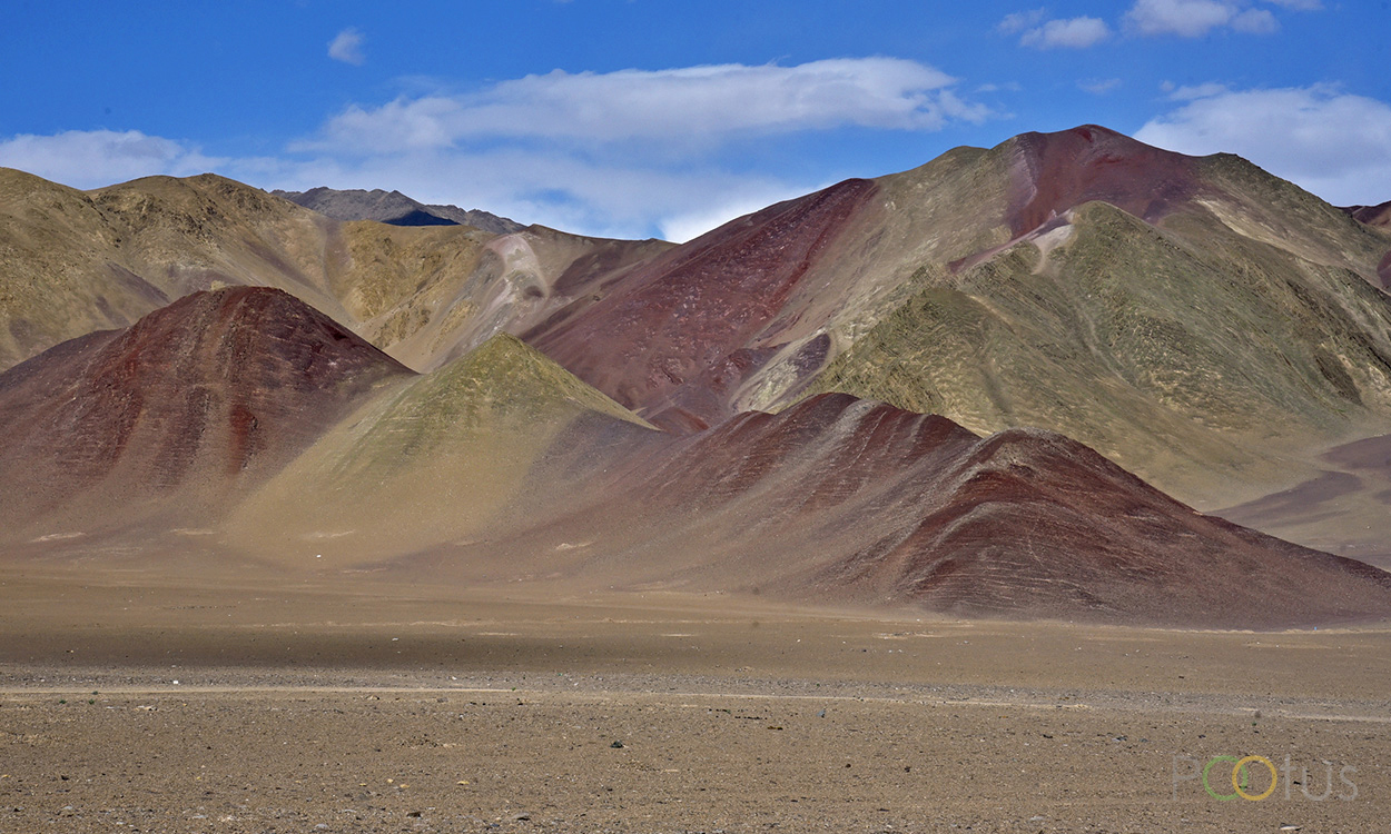 Colorful Nyoma hills 